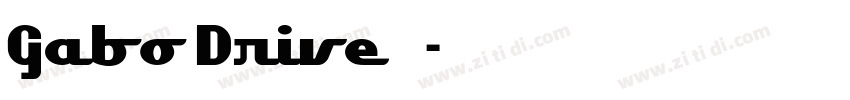 Gabo Drive 西方字体转换